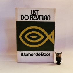 Werner de Boor " LIst do Rzymian" Warszawa 1981