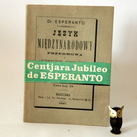 Esperanto" Język międzynarodowy" reprint 1887